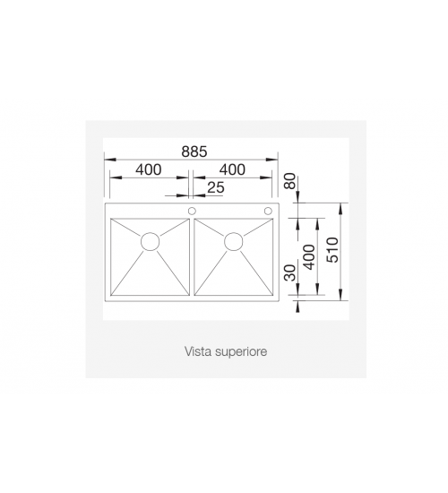 Blanco铂浪高ZEROX 400/400-IF/A（带台控） 不锈钢手工水槽